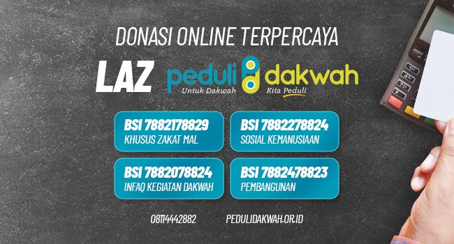 donasi online terpercaya laz peduli dakwah