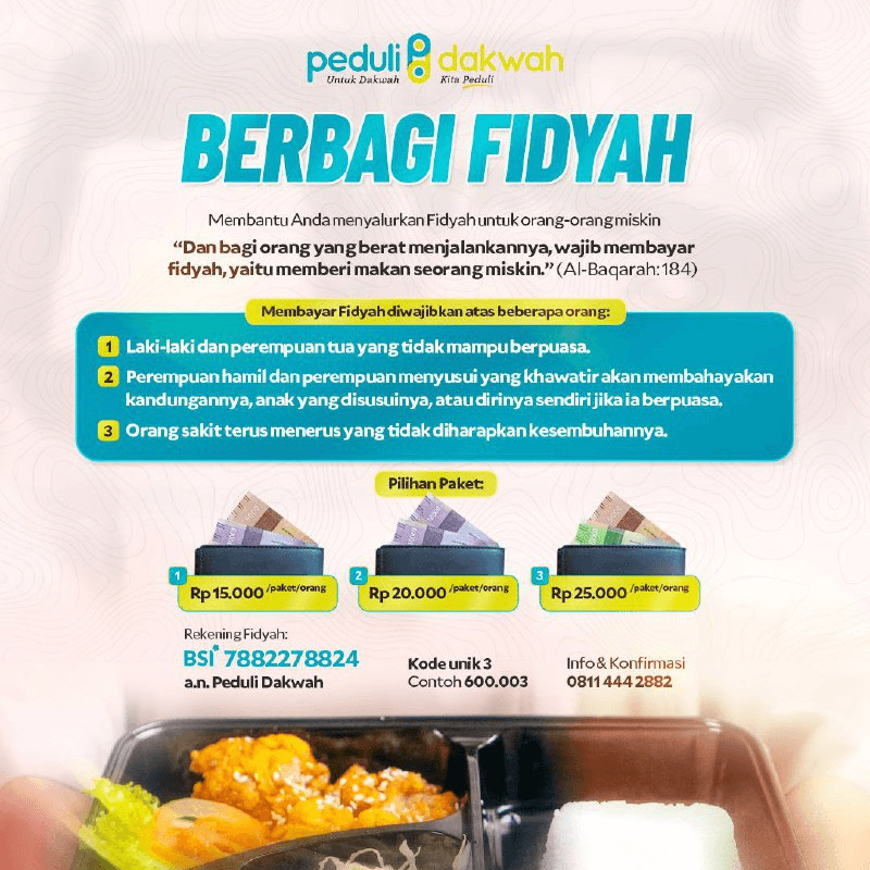 bayar fidyah peduli dakwah